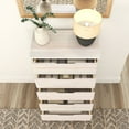 thumbnail image 6 of Plank+Beam Solid Wood Farmhouse 5 Drawer Dresser, Whitewash, 6 of 9