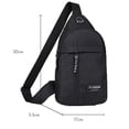 thumbnail image 2 of Bolso De Pecho Bolso Riñoneras informales para hombre, riñoneras de poliéster antirrobo para senderismo, montañismo, 2 of 7