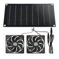 thumbnail image 1 of Waterproof solar Fan Cooling Ventilator Extractor Fan Portable for Chicken coops Dog Kennels Window Shed Roofs RV Car, 1 of 8
