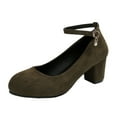 thumbnail image 1 of Chaussures Décontractées pour Femmes 2026, Design à Talon Épais, à Enfiler Confortables, Parfaites avec des Jeans, 1 of 9
