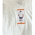 thumbnail image 3 of Vintage America Women's Crew Neck Slub Ribbed Tee (Cream, M), 3 of 3