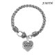 thumbnail image 2 of Corazón Bangle Charm Pulsera Rhinestone Maestro Mamá Ceystal Regalo Familia Cumpleaños Abuela Cadena Hija Pulseras, 2 of 5