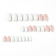 thumbnail image 6 of Fofosbeauty 24pcs Press on False Nails Tips, Almond Fake Acrylic Nails, Minced Petal White, 6 of 9