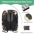 thumbnail image 2 of Cubierta impermeable para mochila Uxcell para bolsas de 15L-25L, ideal para actividades al aire libre [Camuflaje], 2 of 7