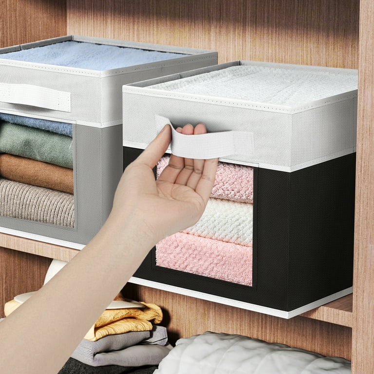 homsorout Closet Storage Bins with Lids, Fabric Storage Cubes Bins for  Organization, Foldable Decorative Storage Boxes Baskets for Organizing,  Closet Organizer Bins for Home, Office, 3 Packs, Beige