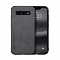 Dteck Luxury Leather Case for For Samsung Galaxy S9  Ultra Slim Thin Imported Leather Magnetic Shockproof Rugged Case Darkgray,For Samsung Galaxy S9 