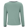 thumbnail image 6 of Womens Long Sleeve Pajama Top Built In Support Yoga Comfort Tee Soft Casual Layer, 6 of 8
