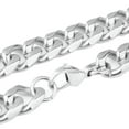 thumbnail image 2 of QQTDFG High Quality 7-40" Silver 316L Stainless Steel Men's Cuban Curb Chain Necklace-Silver-10mm-16 inch, 2 of 5