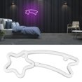 thumbnail image 4 of Neon Light, Meteor-shape 7 Colour LED Neon Light Light Fixtures Novelty IP45 Waterproof  For Night Lighting For Proposal Wedding Birthday Party Purple, 4 of 8