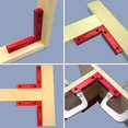 thumbnail image 3 of 2pcs 90 Degree 4.7" x 4.7" Square Positioning Aluminum Alloy, 3 of 4