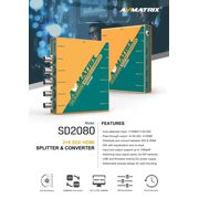 AVMATRIX SD2080 2x8 SDI/HDMI Splitter /Converter 1×HDMI/1×3G-SDI to 4×3G-SDI/HD