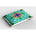 thumbnail image 2 of Ambesonne Green Pillow Sham 2 Pack, Ombre Art Pink Indigo, 26"x20", Green Pink, 2 of 3