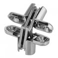 thumbnail image 3 of LHCER Zinc Alloy Hidden Hinges Invisible Concealed Cross Door Hinge Bearing Silver,Hinge,Hidden Hinge, 3 of 8