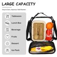 thumbnail image 3 of GYEUKHAM Lunch Box Transparent PVC Mini Tote, Portable Meal Carrier for Daily Outings & Picnics, Clear, 3 of 8