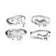 thumbnail image 1 of Juego De 4 Anillos De Dinosaurio Para Mujer, Anillos De Dedo Ajustables Con Apertura Bonita, Regalo Para Mujer Guardurnaity AP005749-00, 1 of 6