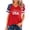 Red, variant on 250th Anniversary USA Shirt Women American Flag T Shirt 4th of July Patriotic Tees 250 Years America Tops