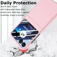 thumbnail image 5 of for Motorola Razr+ 2023 Case with Integrated Glass Screen Protector, Slim Matte Hard PC Back Cover Scratch-Resistant Full Coverage Phone Case for Moto Razr Plus 2023 - Pink, 5 of 12