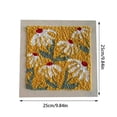 thumbnail image 2 of Xuewenshw Embroidery Punch Needle Kit Frame Embroidery Kits For Beginner Kids Punch Needle Fabric With Pattern Threader Yarns Pinch Needle Embroidery Hoops & Rug Punch Knitting Books for Babies, 2 of 3