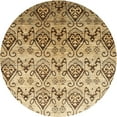 thumbnail image 1 of Ahgly Company Machine Washable Indoor Round Contemporary Light Brown Area Rugs, 6' Round, 1 of 7