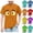 Orange, variant on ATOGUTA Boy T-Shirt Graphic Tshirt Short Sleeve Crew Neck Cute Summer Tee Tops Red, Size 3T-10