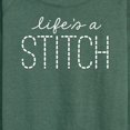 thumbnail image 3 of Instant Message - Lifes A Stitch - Women's Lightweight French Terry Long Sleeve Shirt, 3 of 6