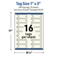 thumbnail image 5 of Avery Banner Rectangle Flag Tags, 1" x 3", Matte Ivory, 400 Total, 5 of 9