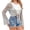 Gray, variant on Women Summer Boho Tops Sheer Crochet Coverup Beach Bathing Swimsuit Cover Ups Shrugs Crop Swimwear Outfits