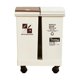 thumbnail image 1 of Cubo de basura de cocina con ruedas, contenedor de basura rectangular, impermeable. 24 litros, 1 of 9