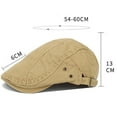 thumbnail image 3 of UTSJKR Cotton Newsboy Cap,Breathable Ivy Gatsby Cabbie Adjustable Solid Beret Hat for Men's Women Driving Hunting Golf Dark Gray, 3 of 3