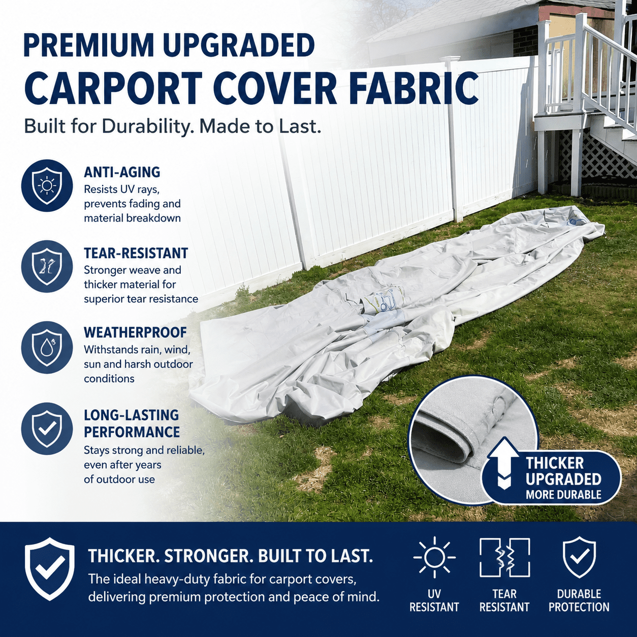 Ikuby All Weather Proof Carport, Car Shelter, Car Canopy, Car Garage, Car shed, Car House, Car Park, Foldable, Retractable, Lockable, Durable Shelter