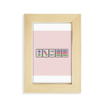 thumbnail image 1 of Puntos traje azulejos de Mahjong Unbranded Escritorio de madera Arte Pintura 5x7 pies Marco de foto, 1 of 4