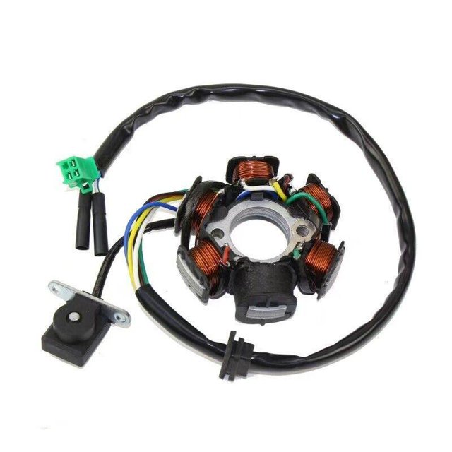 8-pole DC ignition stator magnetic coil generator suitable for GY6 150cc 125cc scooter-