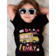 thumbnail image 2 of Girls & Boys School Bus Theme Cotton Graphic Tees, Back To School Clothes Girls, Black Casual Summer Shirts With Fun Graphic Print, Gift For First Day of School, Round Neck Short Sleeve T-Shirt, 2 of 7