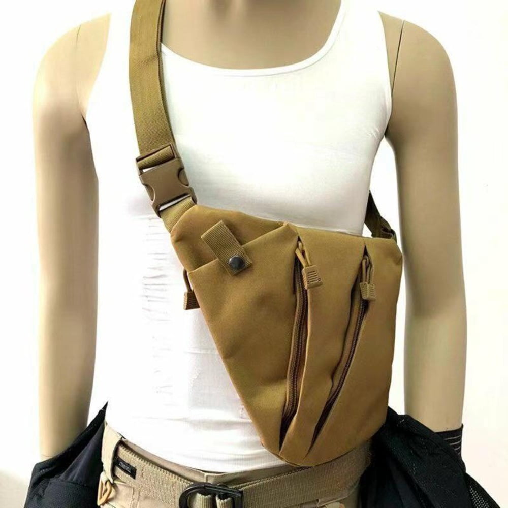 EDC Tactical Sling Bag for Men's & Women's, Khaki Tan