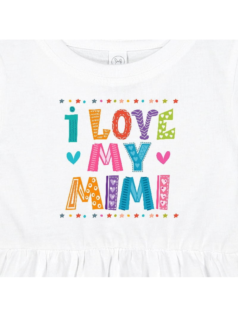 Inktastic I Love My Mimi for Babies Girls Baby Dress - Walmart.com