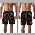 thumbnail image 3 of luoweisi Men's Beach Shorts Quick Dry Swim Trunks with Mesh Lining Halloween Spider Web M, 3 of 5