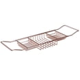 thumbnail image 1 of Rose Gold Bathtub Tray Electroplating Layer Caddy, Gold Bathtub Rack, Electroplating Layer Caddy Tray Strong Load Bearing Solid Color for Bath Tub, 1 of 2