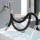 thumbnail image 4 of Bearachild Extensión de grifo, manguera de goma, lavabo de tocador antisalpicaduras, baño, cocina Universal, accesorios de giratorios alargados Juegos de accesorios de baño Negro 30cm Bearachild HA009319-04, 4 of 6