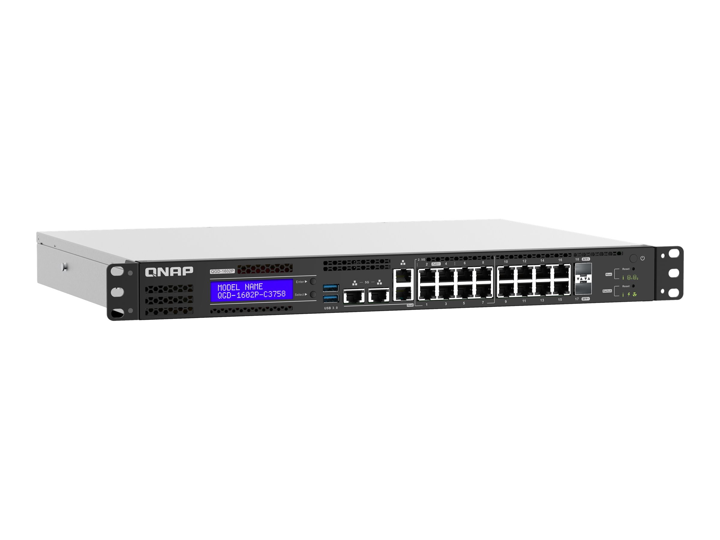 QNAP 20ポート 2.5GbE，10GbE PoE対応 ハブ 新品未使用 Network