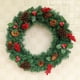 thumbnail image 4 of 30CM Christmas Wreath Door Hanging Garland with Frost Clover Wreath Natural Pine Cones Berries Decorative Christmas Garland, 4 of 5