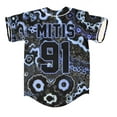 thumbnail image 3 of Mitis Trippy Rave Inspired  Enzyme-Washed Baseball Jersey - Unisex Streetwear EDM Festival Tee, 3 of 6