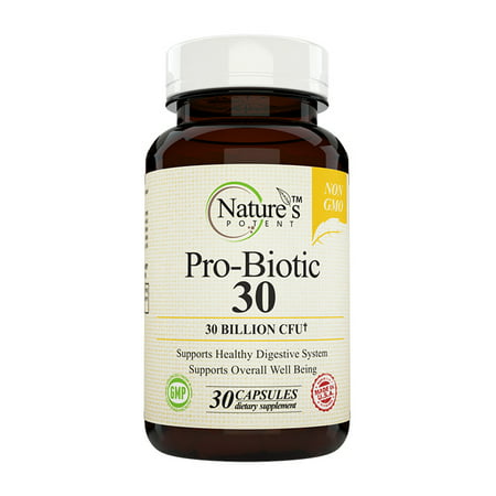 Nature's Potent ™ - Supplément probiotique 30 milliards UFC, non-OGM