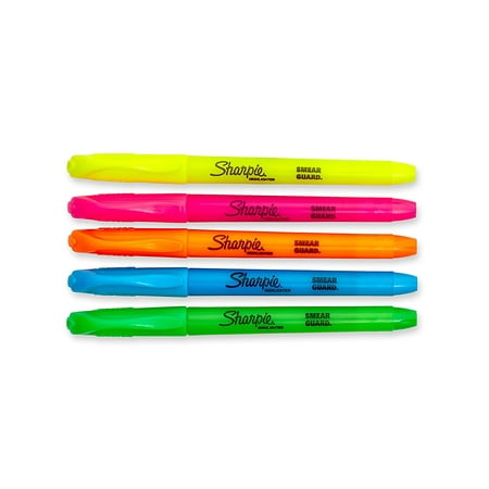 Brand New  27075 Accent Pocket Style Highlighter, Assorted Colors, 5-Pack,