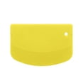 thumbnail image 2 of Plastic Dough Scraper & Kitchen Tool | Semi-Circular D-Shape Design for Baking & Cooking | Safe Non-Scratch Plastic | Includes 1 Scraper in Peach Green Yellow White, 2 of 4