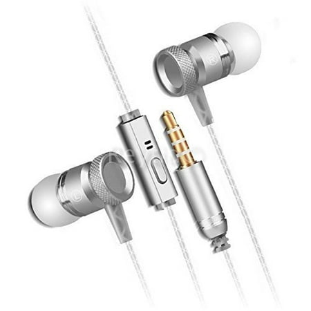 Reytid® In-Ear Earphones Headphones, High Definition Sound, Heavy DEEP Bass with Metal MIC for iPhone, iPod, iPad, Android, PC, Mac, Smartphones, Tablets, Samsung, HTC, Sony, LG & more! [2016