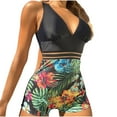 thumbnail image 2 of EGNMCR Women's Swimwear One Piece Slimming Skirt Tummy Control Swimdress Bathing Suit on Clearance, 2 of 5