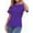 Deep Purple, variant on Women's Dolman Sleeve Boat Neck T Shirts Casual Short Black S