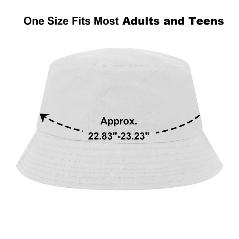 Toptie Blank Cotton Bucket Hat Fishing Hunting Hat Unisex Summer