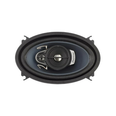 Pioneer - 4" x 6" - 3-way , 210 W Max Power, IMPP cone, 11mm Tweeter and 1-5/8" Midrange - Coaxial Speakers (pair) - BLUE