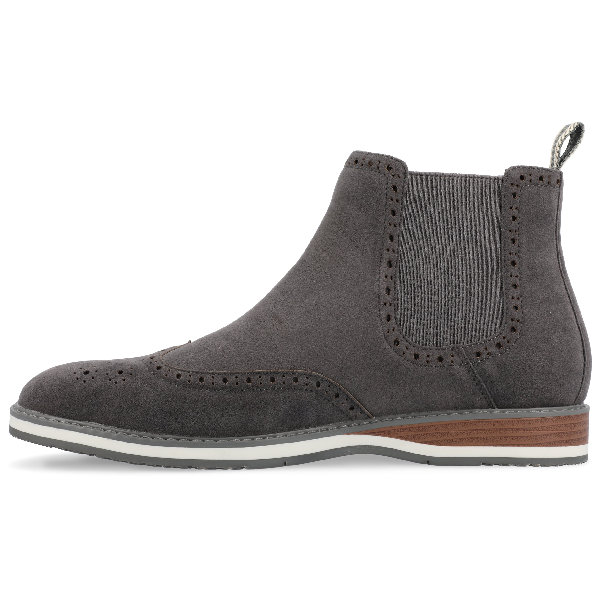 Vance Mens Thorpe Wingtip Slip-on Chelsea Boot